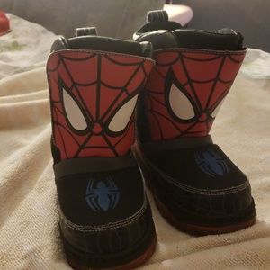 Spiderman snow boots